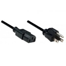 Manhattan Cable de Poder C13 Coupler Macho - NEMA 5-15P Macho, 1.8 Metros, Negro