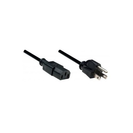 Manhattan Cable de Poder C13 Coupler Macho - NEMA 5-15P Macho, 1.8 Metros, Negro