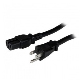 StarTech.com Cable de Poder NEMA 5-15P Macho - C15 Macho, 2.4 Metros, Negro