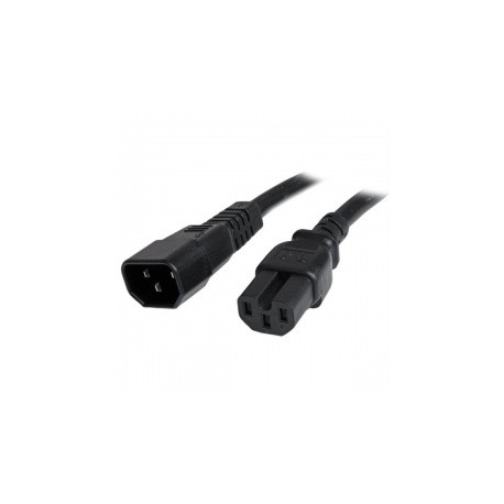 StarTech.com Cable de Poder C14 - C15, 1.8 Metros, Negro