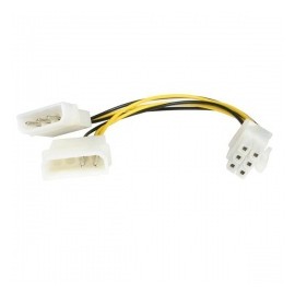 Startech.com Cable de Poder LP4 Molex - PCI Express 6-pin para Tarjeta de Video, 15cm