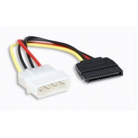 Manhattan Cable 4-pin Molex Macho - 15-pin SATA Macho, 16cm