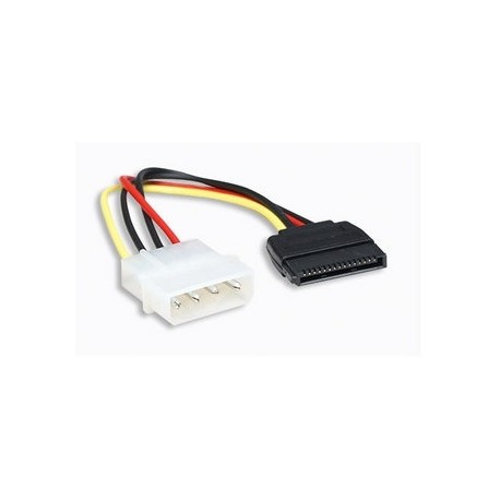 Manhattan Cable 4-pin Molex Macho - 15-pin SATA Macho, 16cm