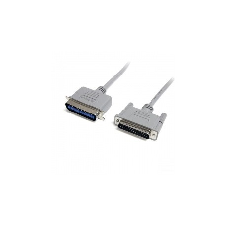 StarTech.com Cable DB25 a Centronics para Impresora en Paralelo, 1.8 Metros, Gris