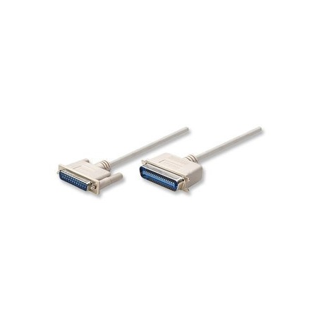 Manhattan Cable para Impresora, DB25 Macho - CEN36 Macho, 1.8 Metros, Blanco