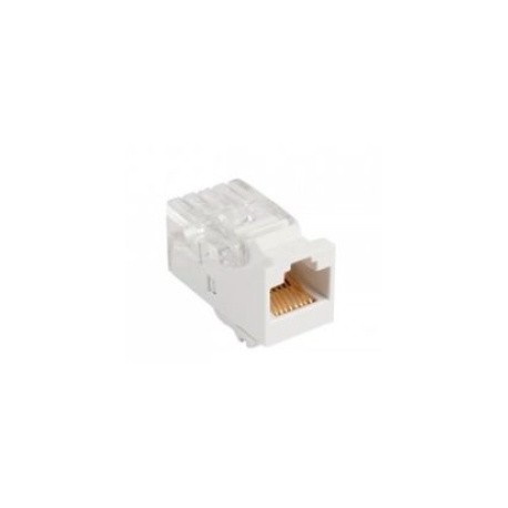 Enson Jack de Red Cat5e, RJ-45, Blanco