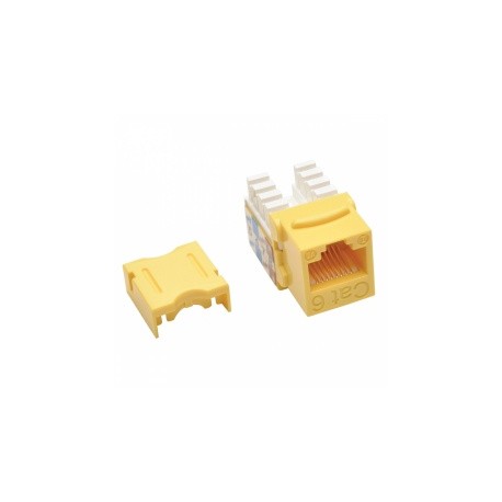 Tripp Lite Jack Cat6 Tipo Keystone Punch Down 110, RJ45, Amarillo