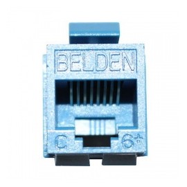 Belden Jack de Red Cat6, RJ-45, Azul