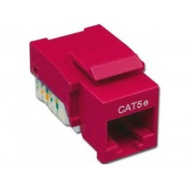 Nitrotel Jack de Red Cat5e RJ-45, Rojo