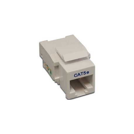 Nitrotel Jack de Red Cat5e RJ-45, Blanco