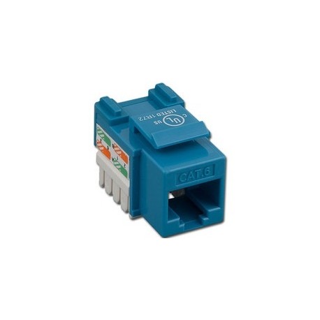 Nitrotel Jack de Red Cat6 RJ-45, Azul