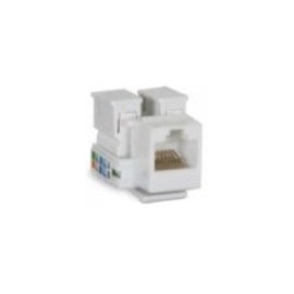 Enson Jack de Red Cat5e, RJ-45, Blanco