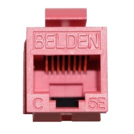 Belden Jack de Red Cat5e, RJ-45, Rojo