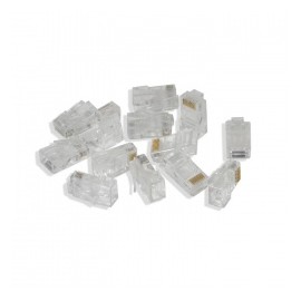 Logico Jack de Red Cat6, RJ-45, Transparente - 100 Piezas