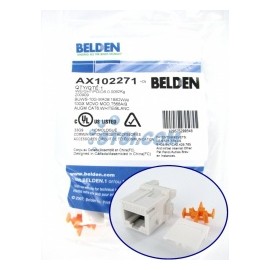 Belden Jack de Red Cat6a, RJ-45, Blanco