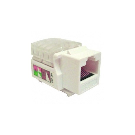 BRobotix Jack de Red, RJ-45, Blanco