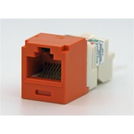 Panduit Jack de Red Cat6 de 8 Posiciones, RJ-45, Naranja