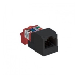 Panduit Jack Modular Mini-Com TX5e Cat5e, Negro