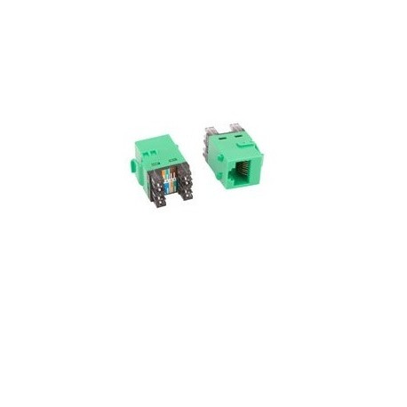 TE Connectivity Jack Modular RJ-45 Cat6 Tipo Keystone, Verde