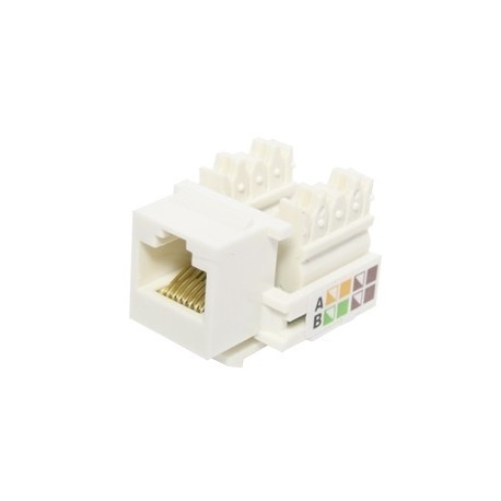 X-Case Jack Categoría 5e UTP Tipo Keystone, RJ-45, Blanco, 10 Piezas