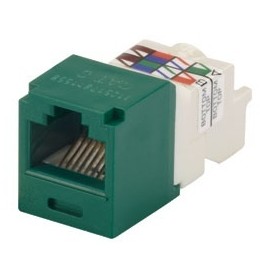 Panduit Jack Cat6, RJ-45, Verde