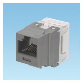 Panduit Jack de Red Cat6e de 8 Posiciones, RJ-45, Gris