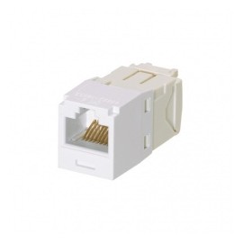 Panduit Jack de Red Cat6 de 8 Posiciones, RJ-45, Blanco