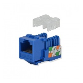 Logico Jack de Red Cat6, RJ-45, Azul