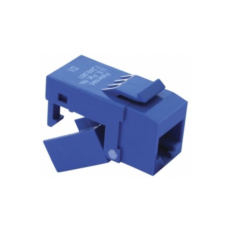 Platinum Tools Jack de Red Cat6, RJ-45, EZ-SnapJack, Azul