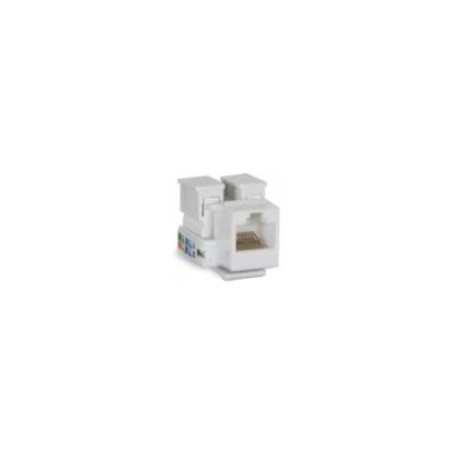 Enson Jack de Red Cat5e, RJ-45, Blanco