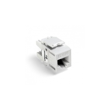 Leviton Jack de Red Modular RJ-45, Blanco