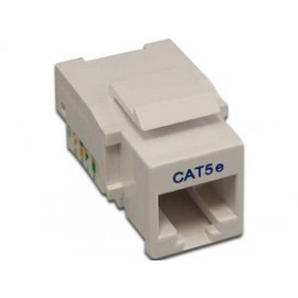 Nitrotel Jack de Red Cat5e RJ-45, Blanco