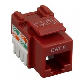 Nitrotel Jack de Red Cat6 RJ-45, Rojo