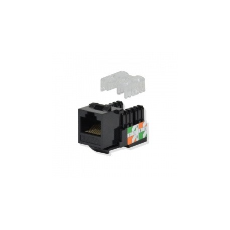 Logico Jack de Red Cat5e, RJ-45, Negro