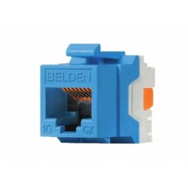 Belden Jack de Red Cat6a, RJ-45, Azul