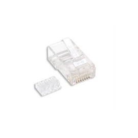 Intellinet Plug RJ-45 Cat6 UTP Sóldido, Bote con 100 Piezas Transparentes