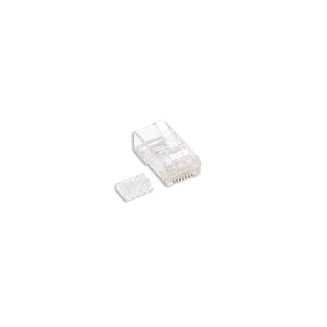 Intellinet Plug RJ-45 Cat6 UTP Sóldido, Bote con 100 Piezas Transparentes