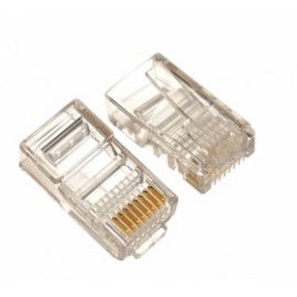 Logico Plug Modular Cat5e RJ-45, Transparente