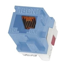 Belden Jack AX102277 Cat6a, RJ-45, Azul