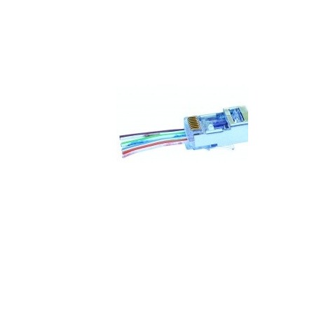 Platinum Tools Conector EZ-RJ45 Cat5e/6, Transparente, 10 Piezas