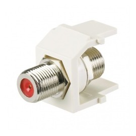 Panduit Conector Coaxial Tipo F, RCA, Blanco