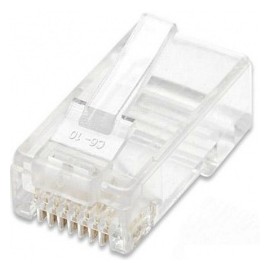 Intellinet Bote para Plug RJ-45 Cat5e UTP Sólido, Transparente, 100 Piezas