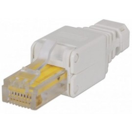 Intellinet Plug RJ-45 Cat6 UTP para Crimpear sin Herramienta, Blanco, 1 Pieza