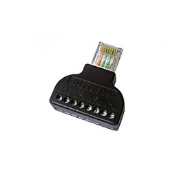 Folklsafe Adaptador RJ-45 Macho - RJ-45 Hembra, Negro