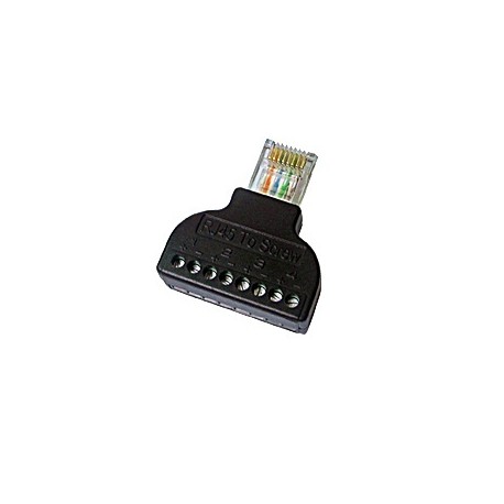 Folklsafe Adaptador RJ-45 Macho - RJ-45 Hembra, Negro