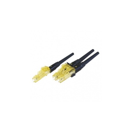 Panduit Conector LC Duplex Multimodo OM2, 50/125, Negro