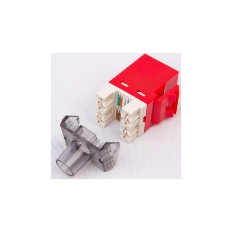 Te Connectivity Jack Cat6, RJ-45, Rojo/Blanco