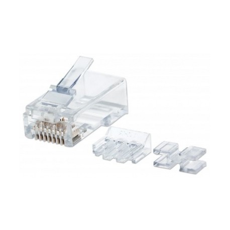 Intellinet Plug RJ-45 Cat6 UTP, Bote con 80 Piezas Transparentes