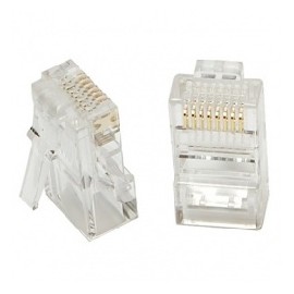 Data Components Conector RJ-45 Cat5e de 8 Posiciones, Transparente, 100 Piezas