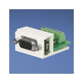 Panduit Módulo D-Sub con Conector DB15 Alta Densidad Montado en Circuito Impresora, Blanco